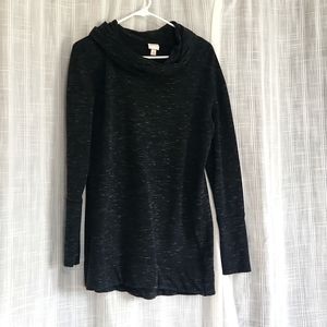 Large Merona black cowl neck sweater